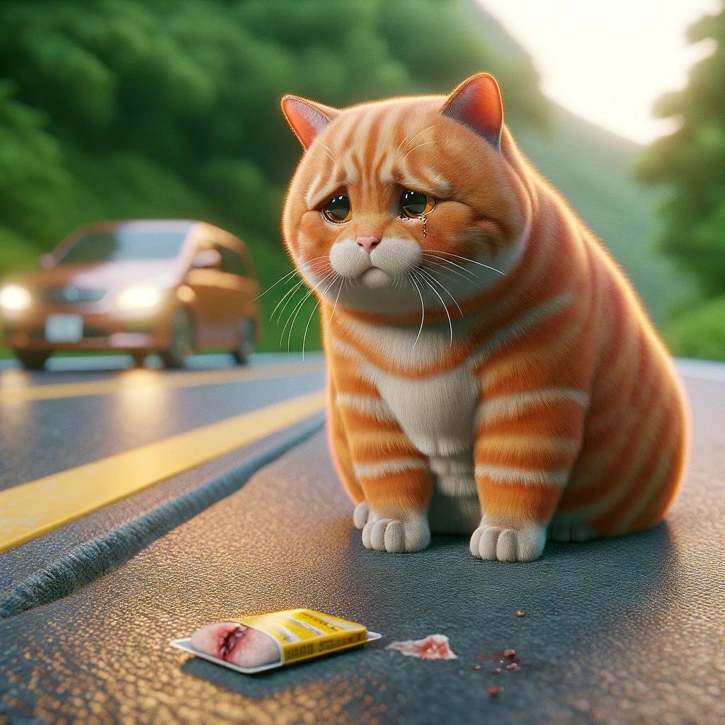 Image related to Little Orange got injured on the road