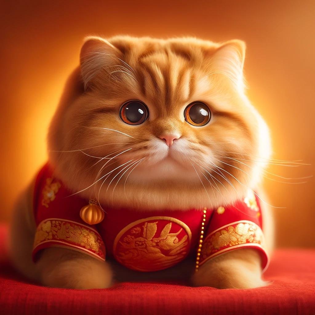 Image related to Little Orange is a lucky cat, born with good luck
